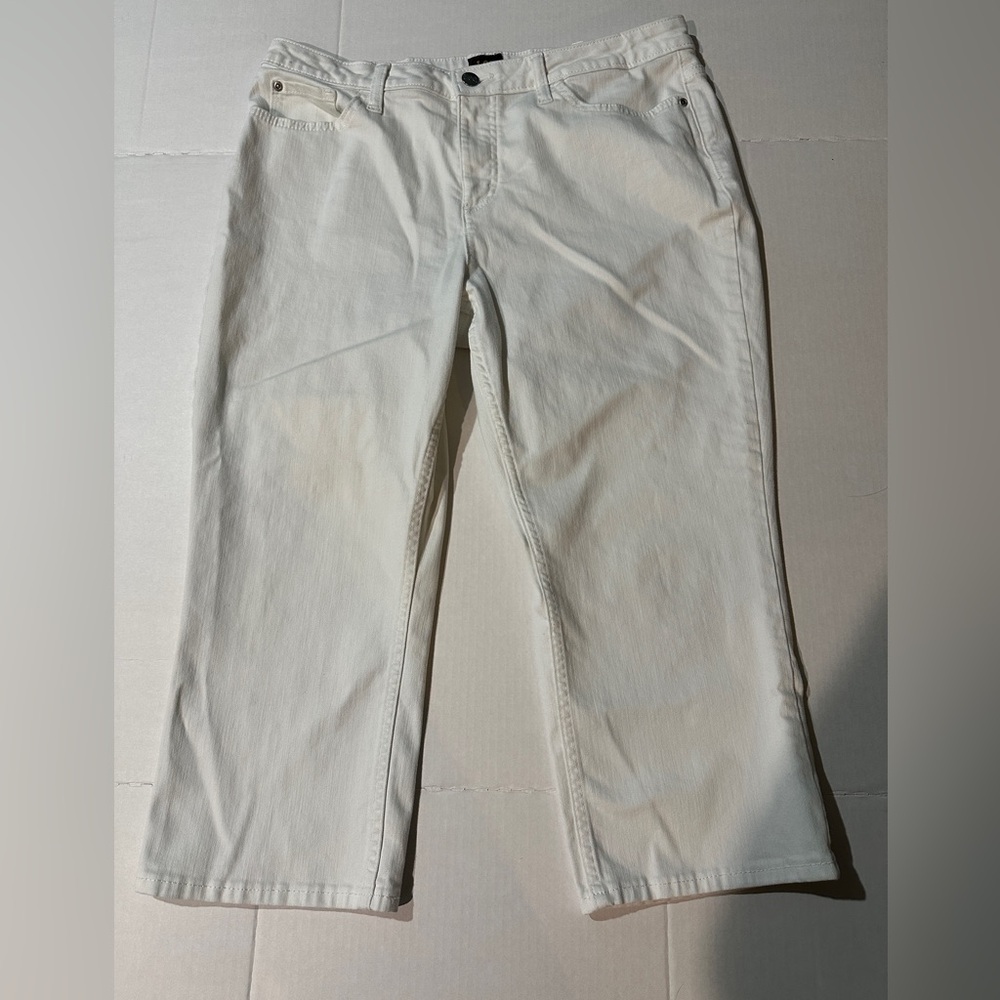 Lee White Cropped Jeans